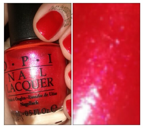 a is <3 | Lacquered The and OPI Swatch \'Love Review Girl racket\'